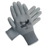 MCR Safety 9696L Ultra Tech Tactile Dexterity Work Gloves, White/Gray, Large, 12 Pairs