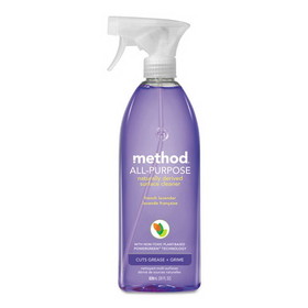 Method 00005CT All Surface Cleaner, French Lavender, 28 oz Bottle, 8/Carton