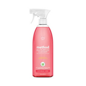 Method MTH00010CT All Surface Cleaner, Pink Grapefruit, 28 oz Spray Bottle, 8/Carton