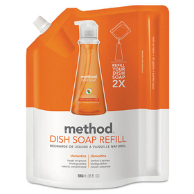 Method MTH01165 Dish Soap Refill, Clementine Scent, 36 Oz Pouch