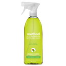 Method 01239 All Surface Cleaner, Lime & Sea Salt, 28 oz Bottle, 8/Carton
