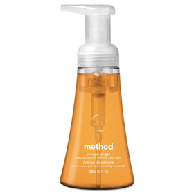 Method MTH01474 Foaming Hand Wash, Orange Ginger, 10 oz Pump Bottle, 6/Carton