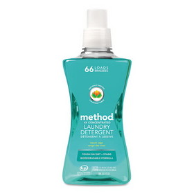 Method 01489EA 4X Concentrated Laundry Detergent, Beach Sage, 53.5 oz Bottle