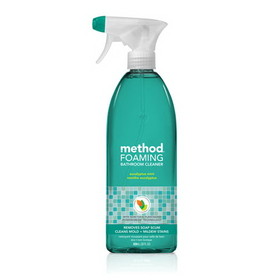 Method 01656 Tub 'N Tile Bathroom Cleaner, Eucalyptus Mint Scent, 28 oz Bottle, 8/Carton