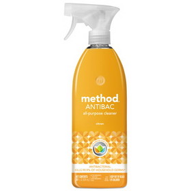 Method MTH01743CT Antibacterial Spray, Citron Scent, 28 oz Plastic Bottle, 8/Carton
