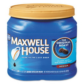 Maxwell House GEN04648CT Coffee, Ground, Original Roast, 30.6 oz Canister, 6 Canisters/Carton