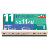 Max MXBNO111M No. 11 Mini Staples For Hd-11flk, 1/4