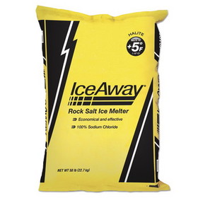 ICEAWAY NASROCK Rock Salt, 50 lb Bag, 49/Pallet