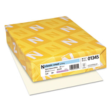 NEENAH PAPER NEE01345 Classic Crest Writing Paper, 24lb, 8 1/2 X 11, Natural White, 500 Sheets
