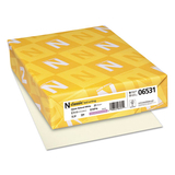 NEENAH PAPER NEE06531 Classic Laid Writing Paper, 24lb, 8 1/2 X 11, Natural White, 500 Sheets