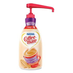 Coffee-Mate NES13799 Liquid Coffee Creamer, Sweetened Original, 1500mL Pump Dispenser