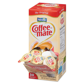 Coffee-mate NES35110CT Liquid Coffee Creamer, Original, 0.38 oz Mini Cups, 50/Box, 4 Boxes/Carton, 200 Total/Carton