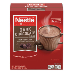 Nestl&#233; NES70060 Hot Cocoa Mix, Dark Chocolate, 0.71 Oz, 50/box