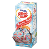 Coffee-mate 76060 Liquid Coffee Creamer, Peppermint Mocha, 0.375 oz Mini Cups, 50/Box, 4/Carton