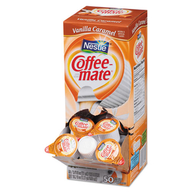 Coffee-mate NES79129CT Liquid Coffee Creamer, Vanilla Caramel, 0.38 oz Mini Cups, 50/Box, 4 Boxes/Carton, 200 Total/Carton