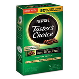 Nescafé NES86073 Taster's Choice Decaf House Blend Instant Coffee, 0.1oz Stick, 5/Box, 12 Bx/Ctn