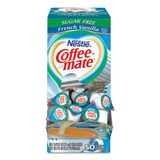 Coffee-Mate NES91757 Sugar-Free French Vanilla Creamer, 0.375oz, 50/box