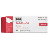 Sani Professional B60307 PDI Alcohol Prep Pads, White, 200/Box