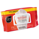 Sani Professional M30472 Table Turners No-Rinse Sanitizing Wipes, 9