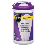 Sani Professional P44584CT PDI Sani-Hands Instant Hand Sanitizing Wipes, 300 Wipes/Canister, 6 Canister/CT