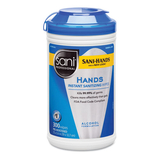 Sani Professional NICP92084CT Hands Instant Sanitizing Wipes With Tencel , 7 1/2 X 5, 300/canister, 6/ct