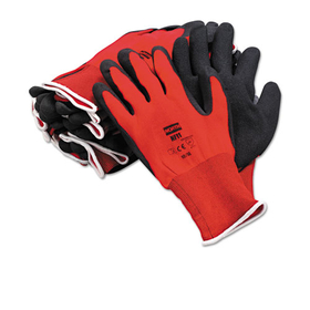 North Safety NSPNF1110XL NorthFlex Red Foamed PVC Gloves, Red/Black, Size 10/X-Large, 12 Pairs