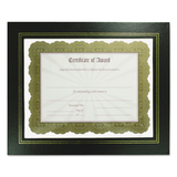 Nudell NUD21202 Leatherette Document Frame, 8-1/2 X 11, Black, Pack Of Two
