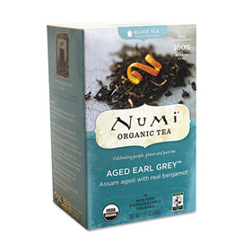 Numi NUM10170 Organic Teas and Teasans, 1.27 oz, Aged Earl Grey, 18/Box