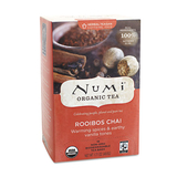 Numi NUM10200 Organic Teas And Teasans, 1.71oz, Rooibos Chai, 18/box