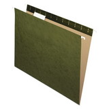 Office Impressions OFF82021 Hanging File Folders, Letter Size, 1/5-Cut Tabs, Standard Green, 25/Box