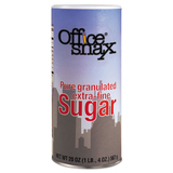 Office Snax OFX00019CT Reclosable Canister Of Sugar, 20oz, 24/carton