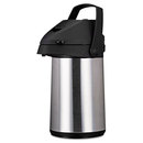 Coffee Pro OGFCPAP22 Direct Brew/serve Insulated Airpot With Carry Handle, 2200ml, Stainless Steel