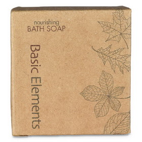 Basic Elements SP-BEL-BH Bath Soap Bar, Clean Scent, 1.41 oz, 200/Carton