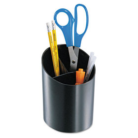 Officemate OIC26042 Recycled Big Pencil Cup, Plastic, 4.25 x 4.5 x 5.75, Black