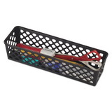 Officemate OIC26200 Recycled Supply Basket, Plastic, 10.13 x 3.06 x 2.38, Black, 3/Pack