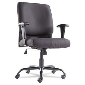 OIF OIFBT4510 Big/Tall Swivel/Tilt Mid-Back Chair, Supports Up to 450 lb, 19.29" to 23.22" Seat Height, Black