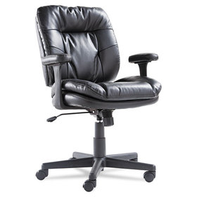 OIF OIFST4819 Executive Swivel/tilt Chair, Fixed T-Bar Arms, Black
