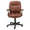OIF OIFST4859 Swivel/Tilt Bonded Leather Task Chair, Supports 250 lb, 16.93" to 20.67" Seat Height, Chestnut Brown Seat/Back, Black Base, Price/EA