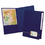 Oxford OXF04162 Monogram Series Business Portfolio, Cover Stock, Blue/gold, 4/pack, Price/PK