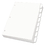 Oxford OXF11315 Custom Label Dividers, Self-Stick Tab Labels, 8-Tab, Letter, White, 5 Sets, Price/PK
