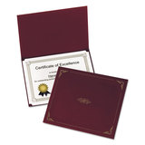 Oxford OXF29900585BGD Certificate Holder, 11 1/4 X 8 3/4, Burgundy, 5/pack