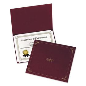Oxford OXF29900585BGD Certificate Holder, 11.25 x 8.75, Burgundy, 5/Pack