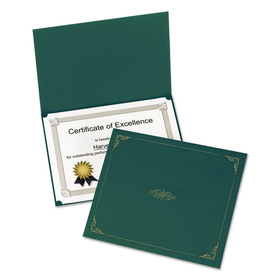 Oxford OXF29900605BGD Certificate Holder, 11.25 x 8.75, Green, 5/Pack