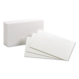 Oxford OXF30 Unruled Index Cards, 3 X 5, White, 100/pack