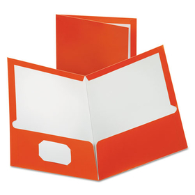 Oxford OXF5049580 Two-Pocket Laminated Paper Folder, 100-Sheet Capacity, Metallic Copper