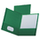 Oxford OXF53434 Linen Finish Twin Pocket Folders, 100-Sheet Capacity, 11 x 8.5, Hunter Green, 25/Box, Price/BX