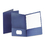 Oxford OXF53443 Linen Finish Twin Pocket Folders, Letter, Navy, 25/box, Price/BX