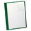 Oxford OXF55807 Clear Front Report Cover, 3 Fasteners, Letter, 1/2" Capacity, Green, 25/box, Price/BX