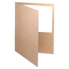 Oxford Earthwise OXF78542 Earthwise by Oxford 100% Recycled Paper Twin-Pocket Portfolio, 100-Sheet Capacity, 11 x 8.5, Natural, 25/Box