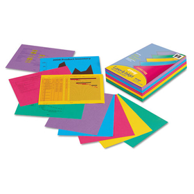 Pacon PAC101346 Array Colored Bond Paper, 24lb, 8-1/2 X 11, Assorted Designer Colors, 500/ream